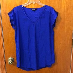 Express Silky Cobalt Blue Dress shirt